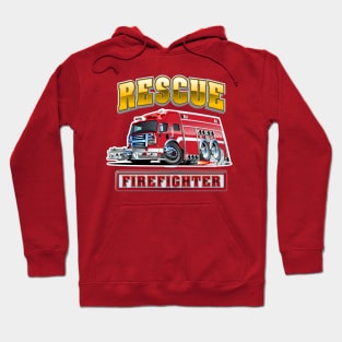 Cartoon Fire Truck Hoodie